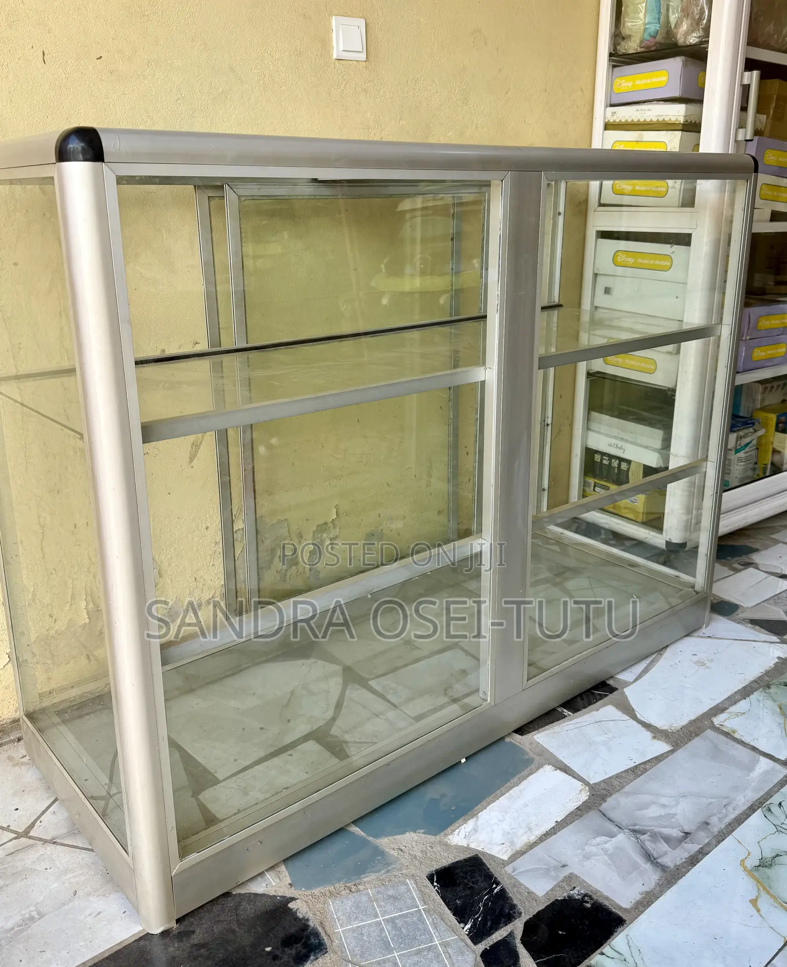 Aluminum and Glass Display Showcase