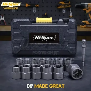 Hi-Spec 14Pcs Bolt Extractor Socket Set