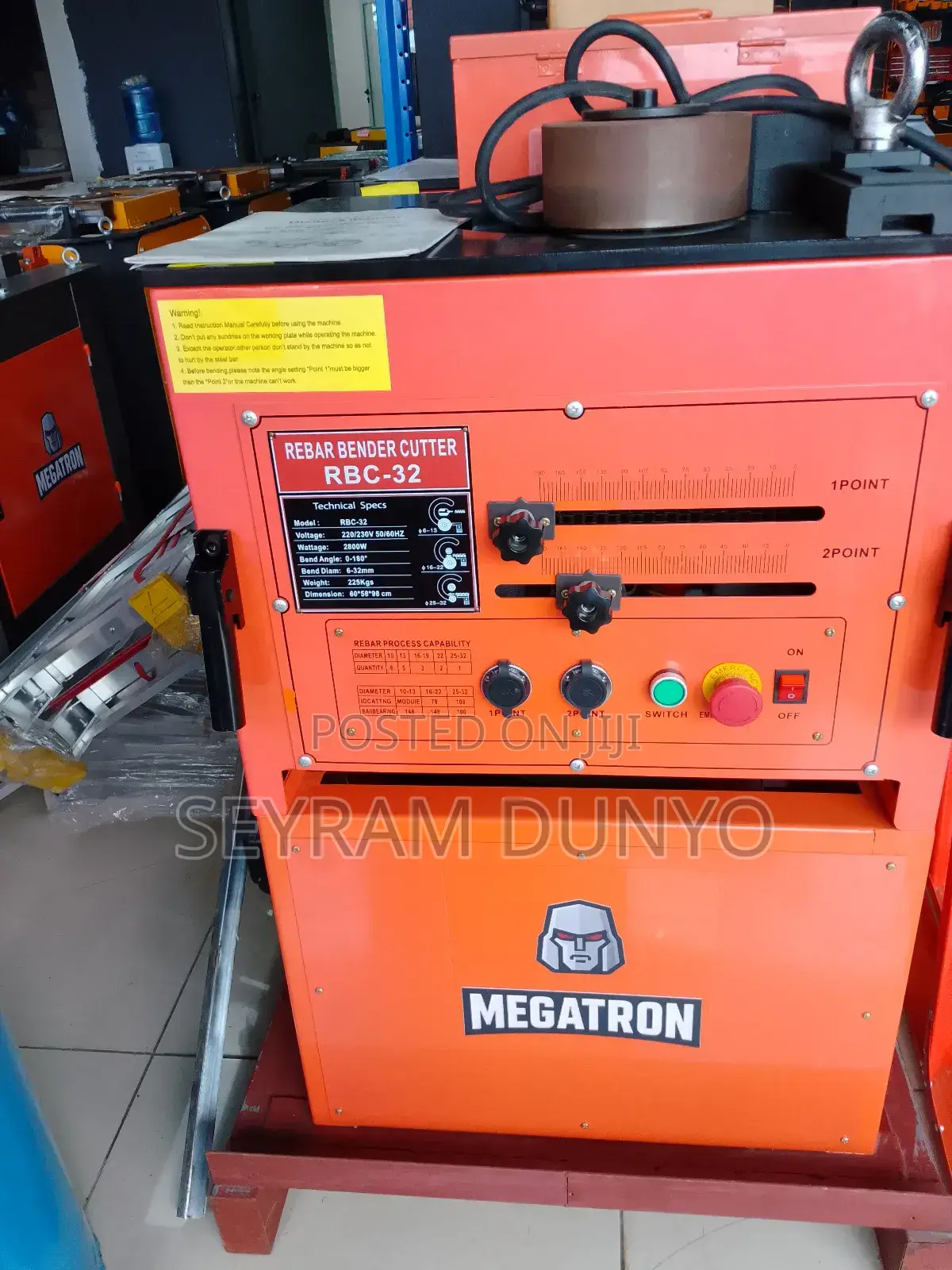 Megatron Rebar Bender and Cutter