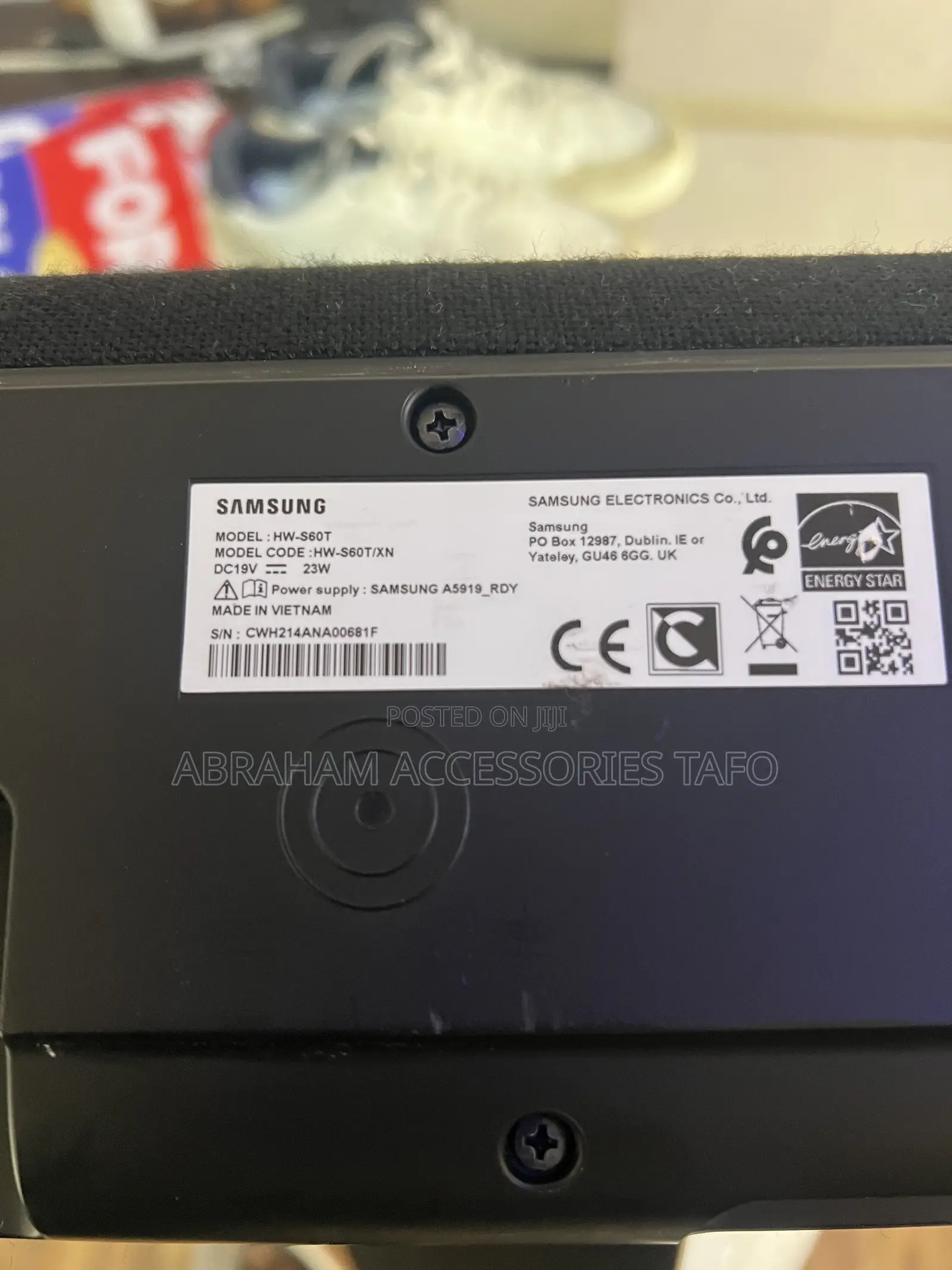 Samsung HW-S60T Soundbar