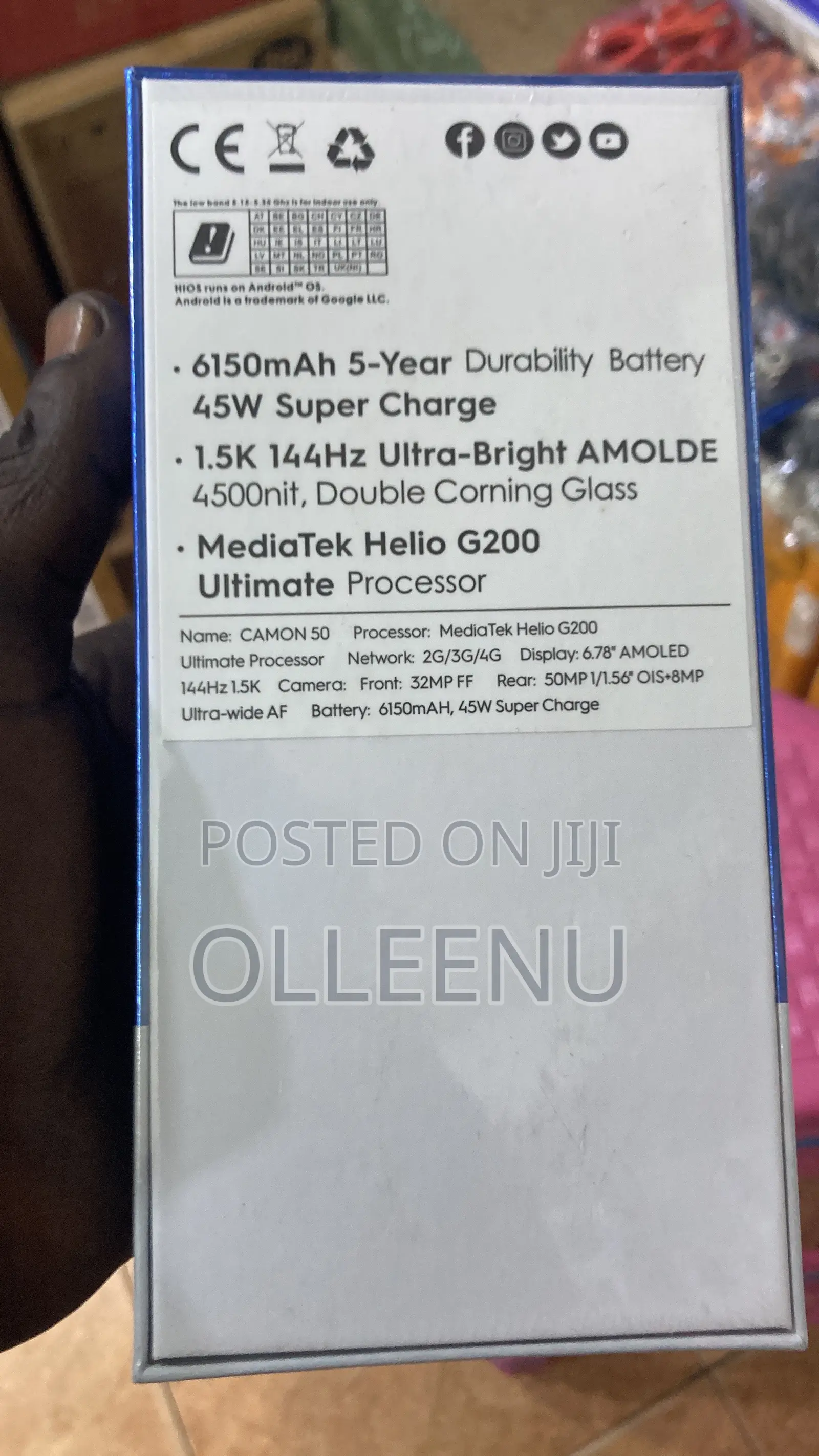 New Tecno Camon 50 Pro 256 GB