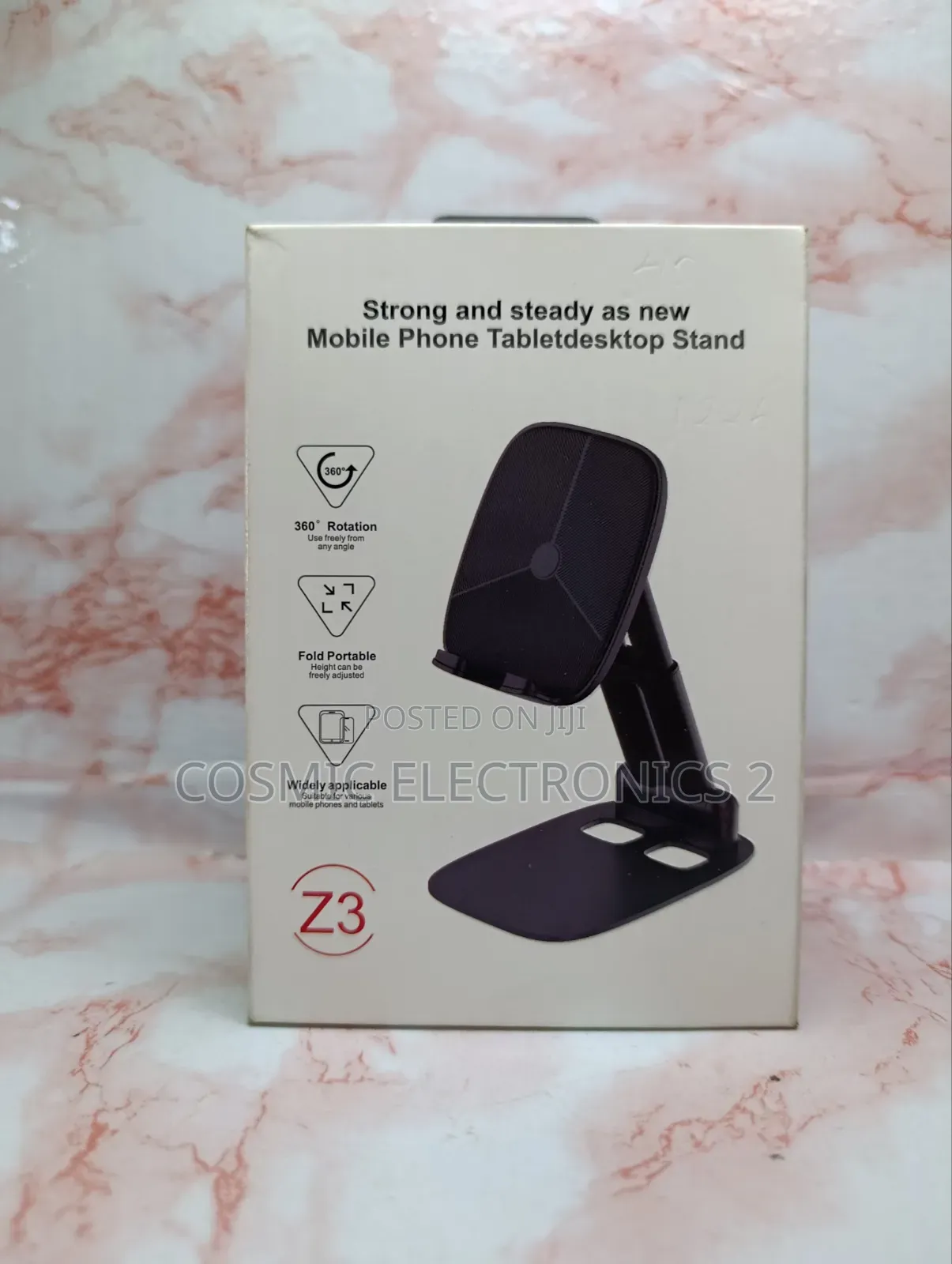 Z3 Adjustable Mobile Phone Tablet Desktop Stand – 360° Rotation