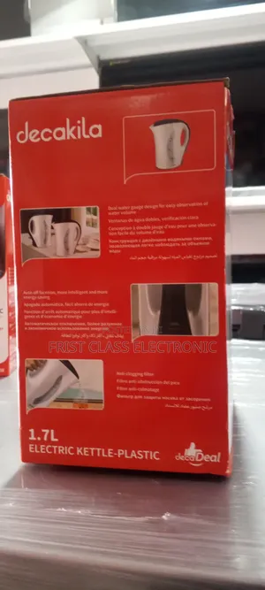 Decakila 1.7 Electric Kettle for Hot Water and Tea