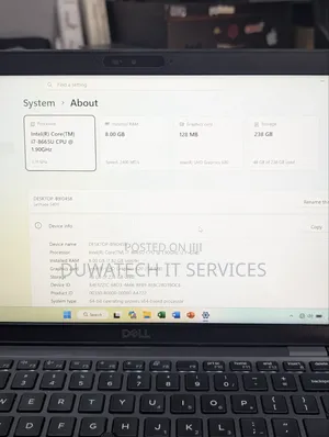 Laptop Dell Latitude 5400 8GB Intel Core i7 SSD 256GB