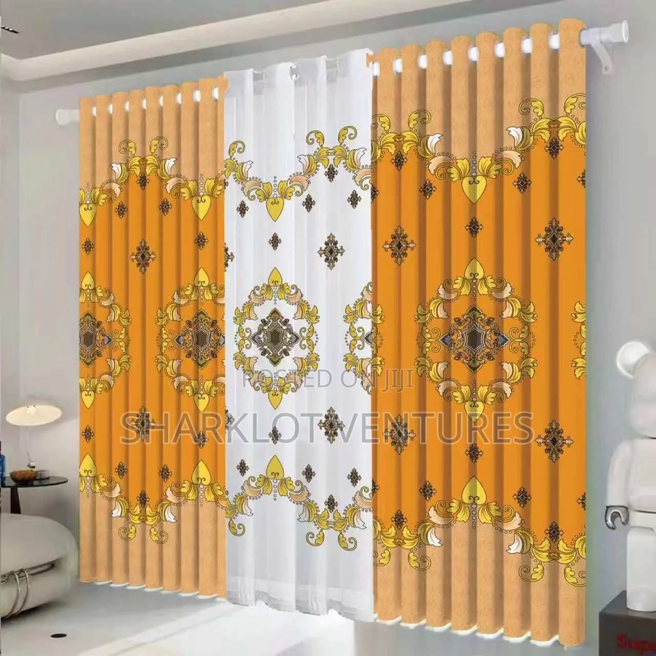 3 PCS Elrantic Customized Room Curtains
