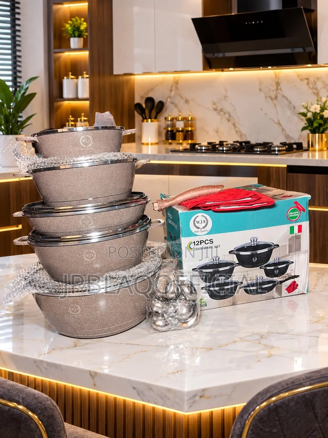 Premium 12PCS Non-Stick Kitchen Cookware, Set Upgrade Your Kitchen.