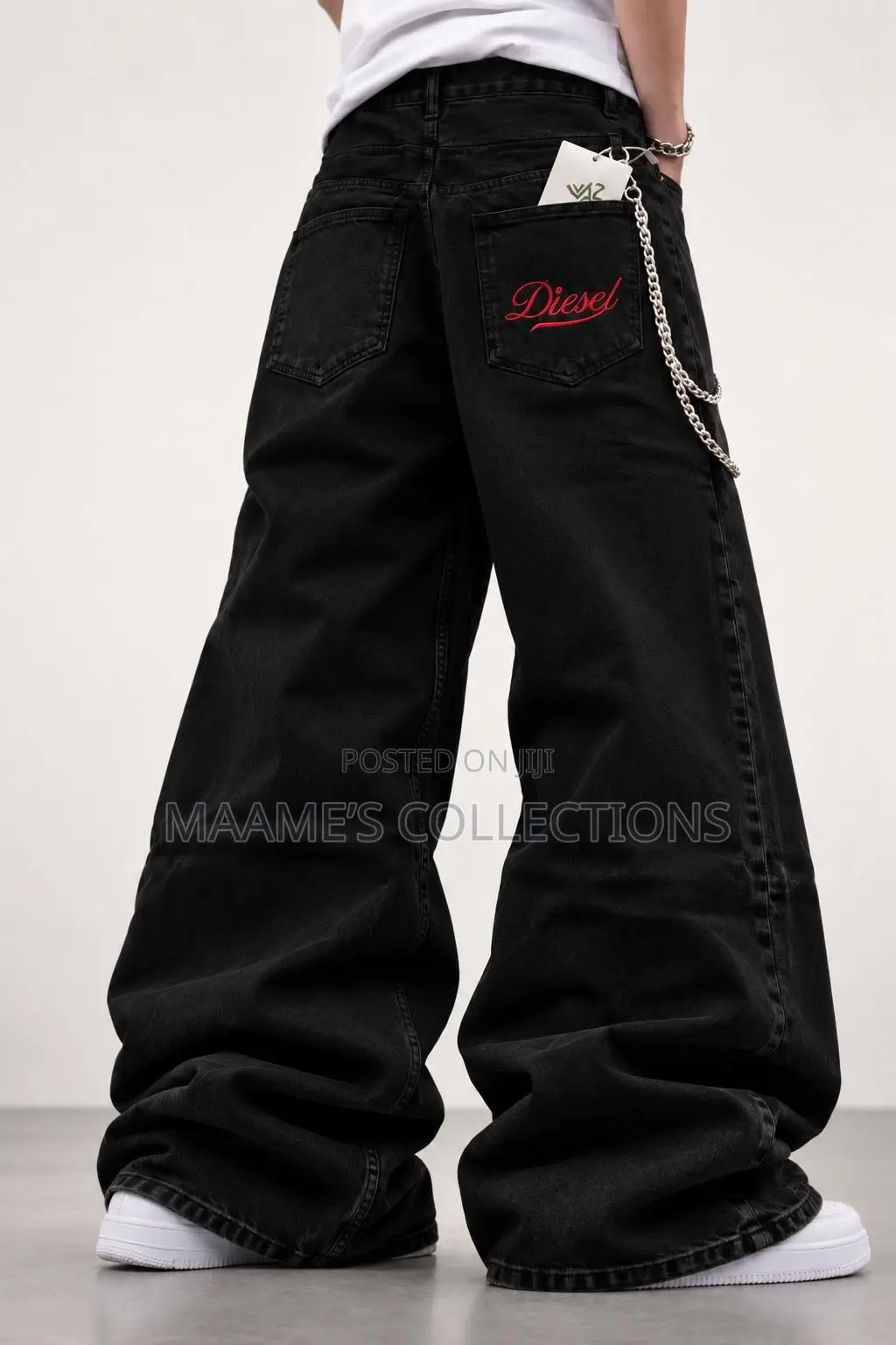Trendy Men’s Loose Fit Denim Trousers