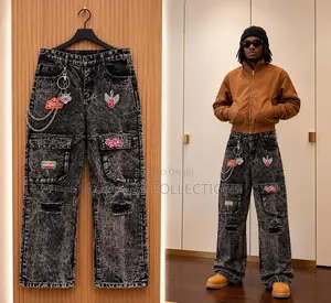 Trendy Men’s Loose Fit Denim Trousers