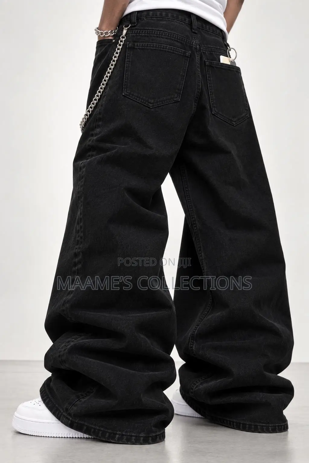 Trendy Men’s Loose Fit Denim Trousers