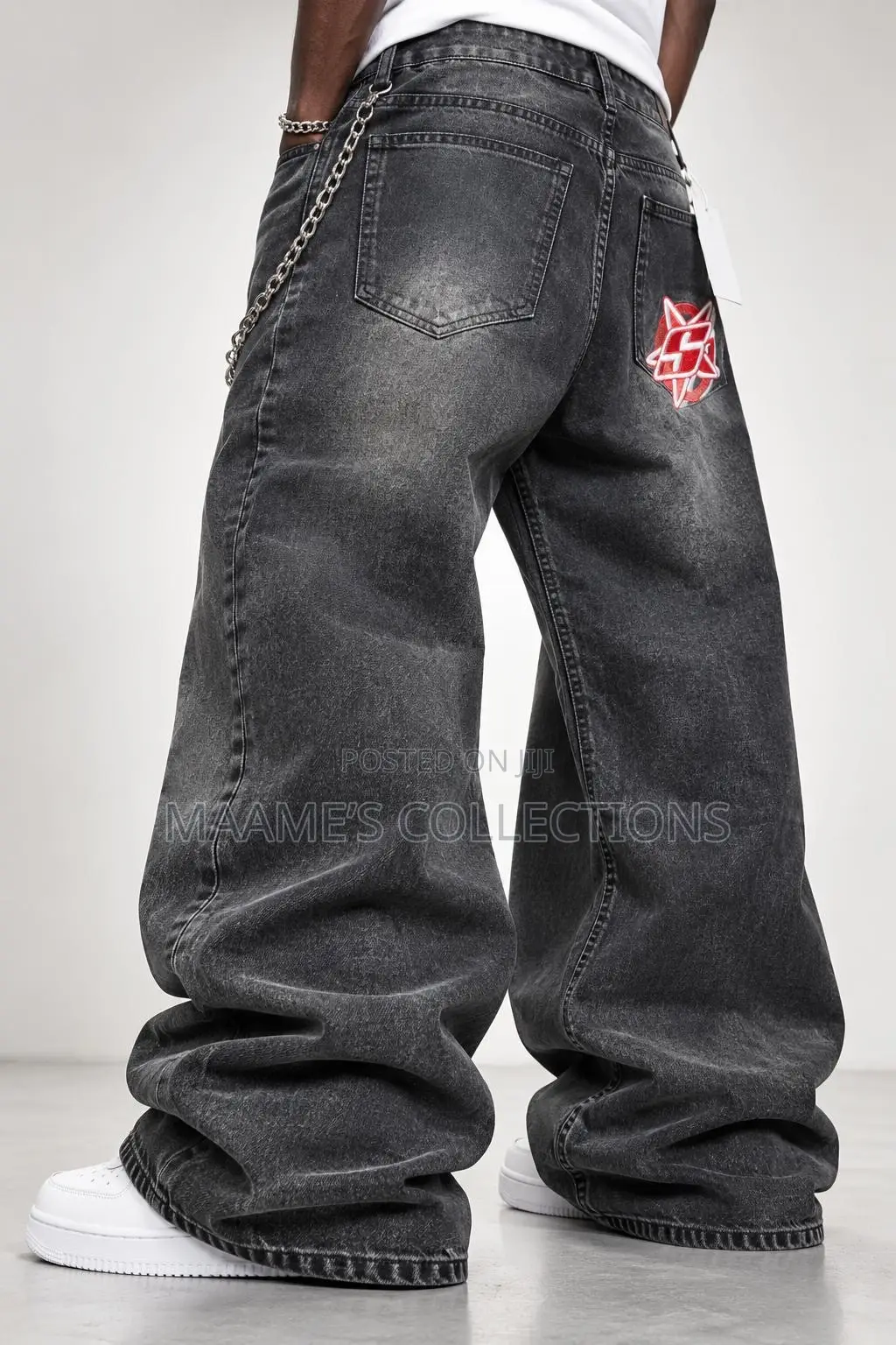 Trendy Men’s Loose Fit Denim Trousers