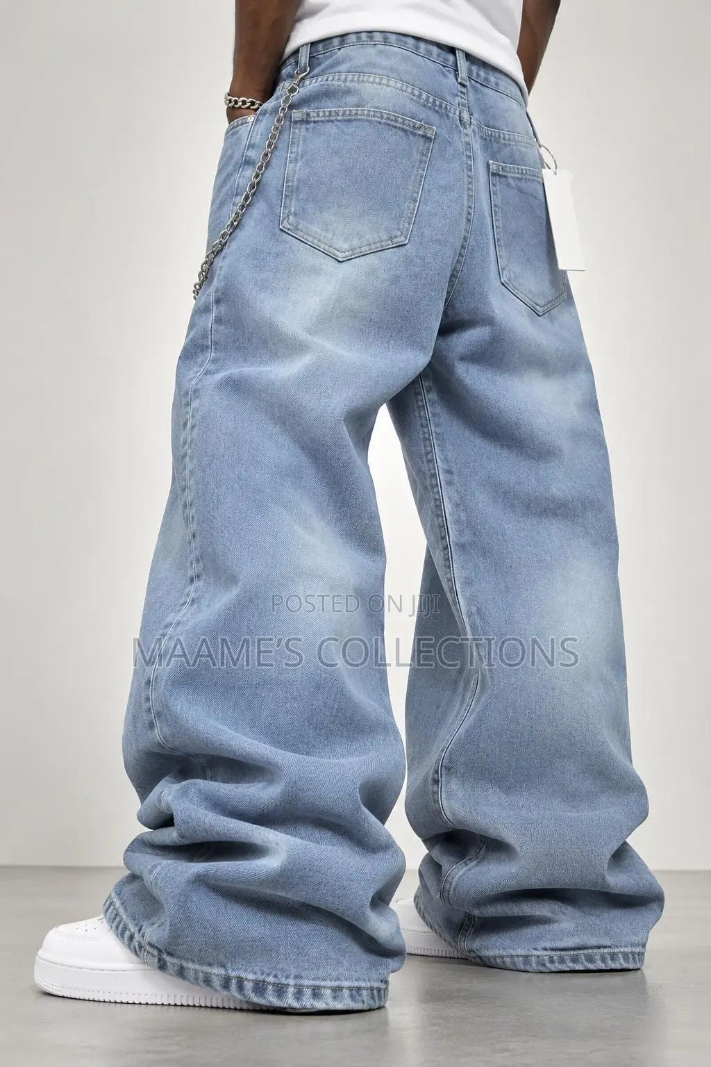 Trendy Men’s Loose Fit Denim Trousers