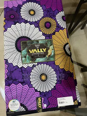 Vibrant Purple and Gold African Print