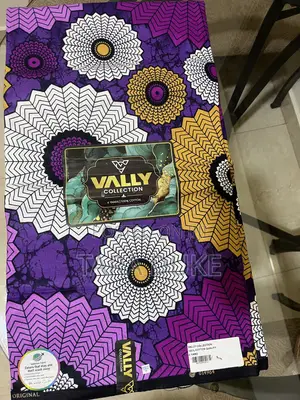 Vibrant Purple and Gold African Print