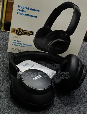 Saiya AW 27 Hybrid ANC Wireless on-Ear Headphones