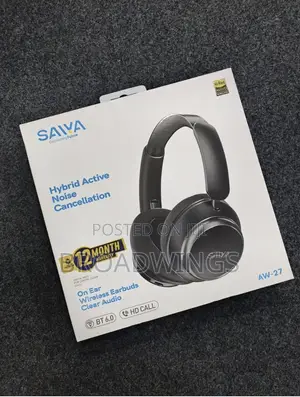 Saiya AW 27 Hybrid ANC Wireless on-Ear Headphones