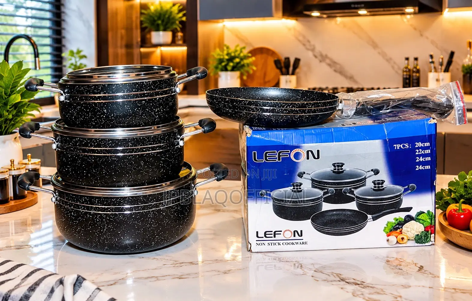 Premium Beautiful Strong 7pcs Non-Stick Cooking Pot.