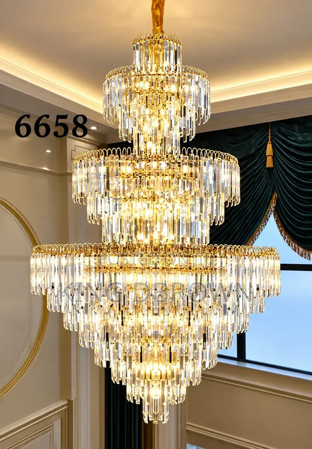 Duplex Building Crystal Chandelier Light