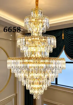 Duplex Building Crystal Chandelier Light