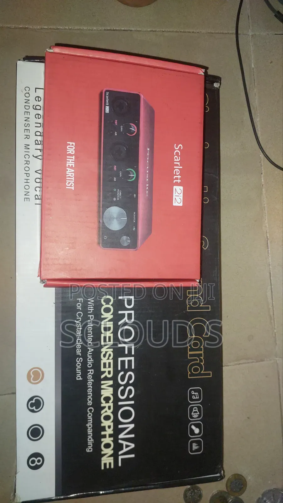 Scarlet 2i2 3th Gen With Condenser Microphone