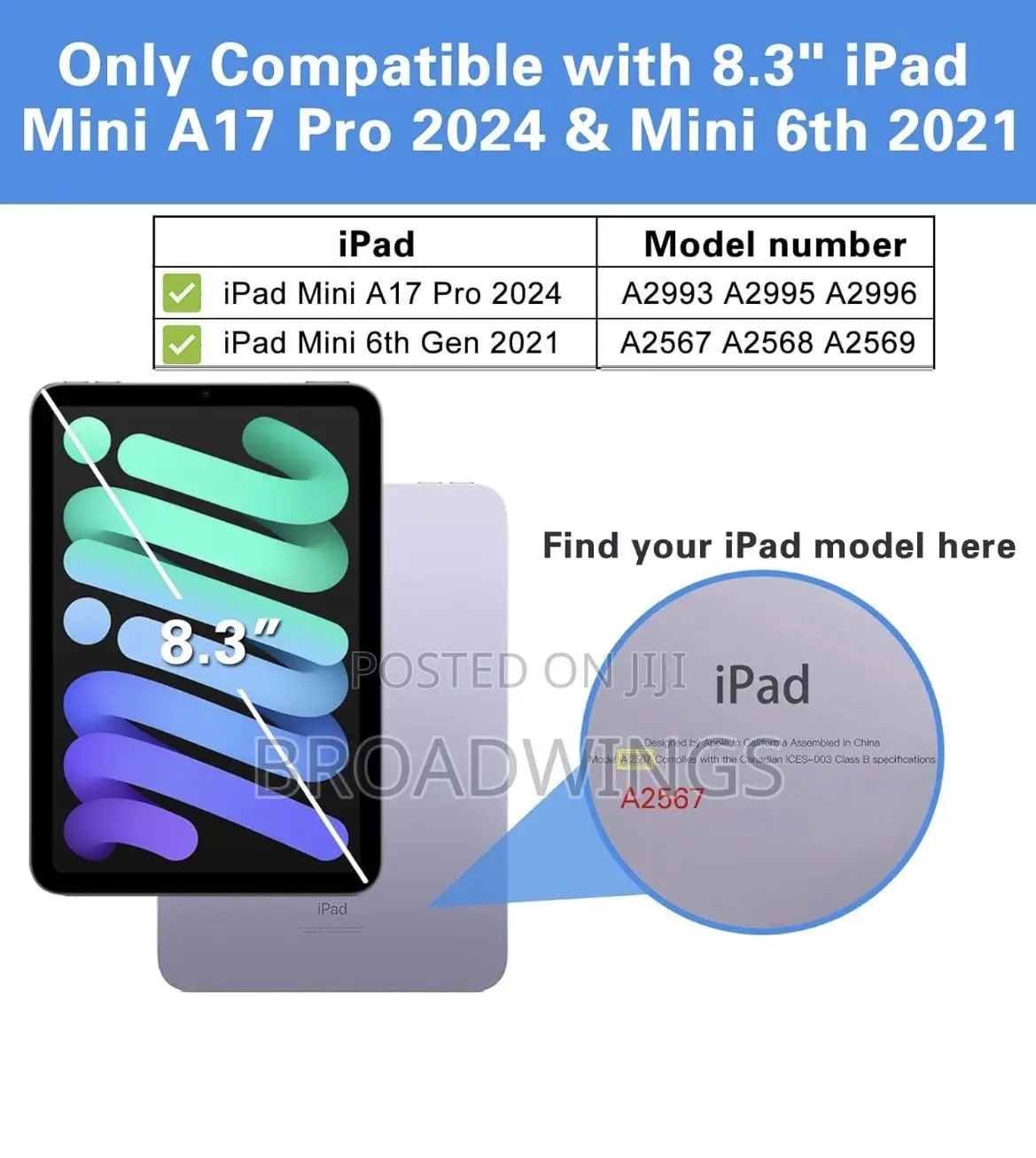Screen Protector for iPad Mini 7 (A17 Pro) 2024 Mini 6 2021