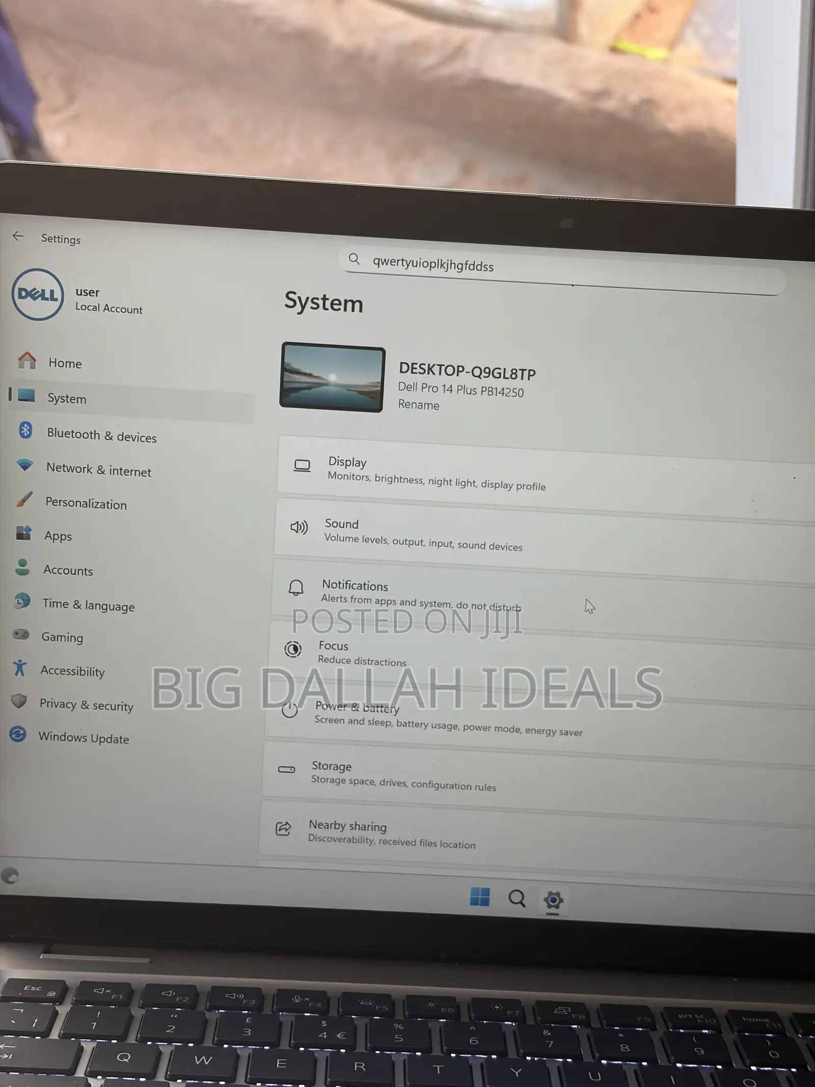 Laptop Dell Pro 14 Premium 32GB Intel Core i7 SSD 1T