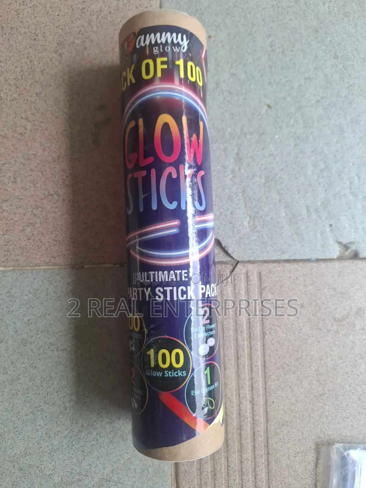 Jammy Glow 40-Piece Glow Sticks Party Pack With Connectors