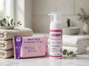PROMO COMBO Boric Acid Feminine Wash + Wipes for Ladies.