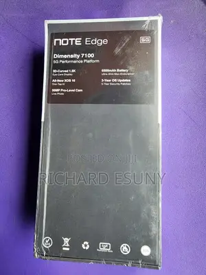 New Infinix Note Edge 256 GB Black
