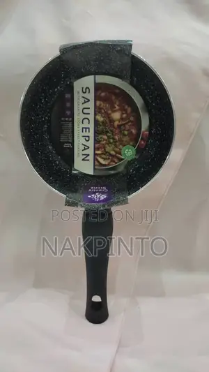 Premium Non-Stick Saucepan With Granite Stone Coating - 16cm