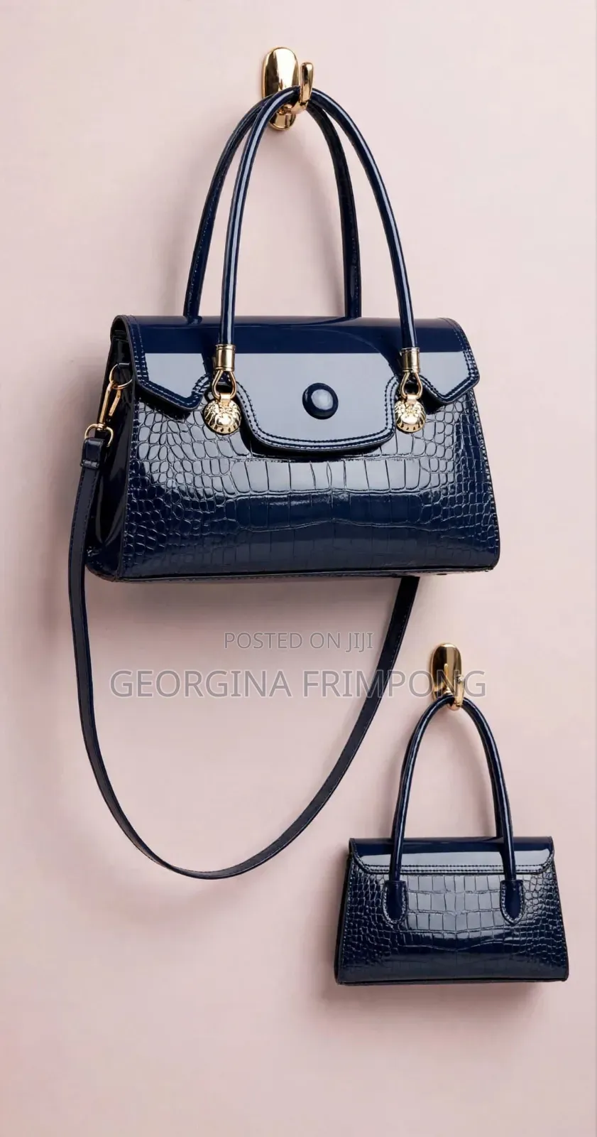 2- In -1 Crocodile Office Handbag Set - (6) Colors Available- Kumasi.