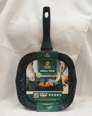Premium Ceramic Marble Non-Stick Grill Pan (Multiple Sizes Available)