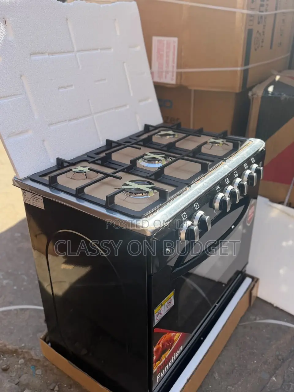 5 Burner Gas Stove/ Burner With Grill- Rafiiq