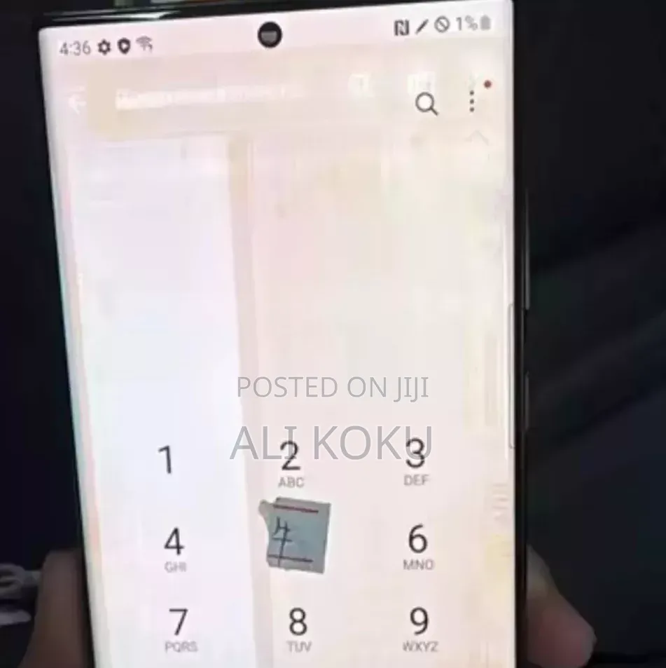 Samsung S22 Ultra Screen. With Burn