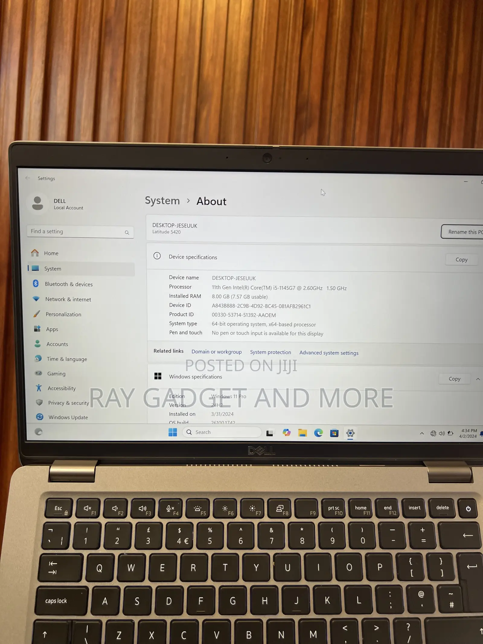 Laptop Dell Latitude 5420 8GB Intel Core i5 SSD 256GB