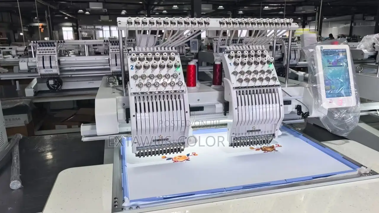 2 Heads Embroidery Machine