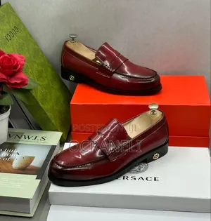 Stylish Burgundy Leather Loafers
