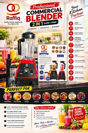 Super Commercial Blender to Make Your Kitchen Blending Better