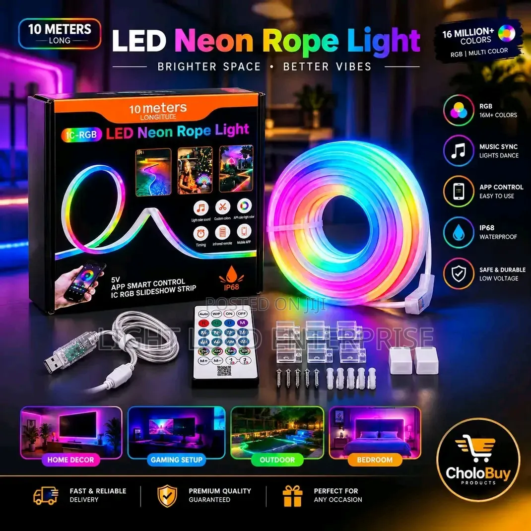 xFVC Carebian 5V App Phone Controls Neon Rope Light