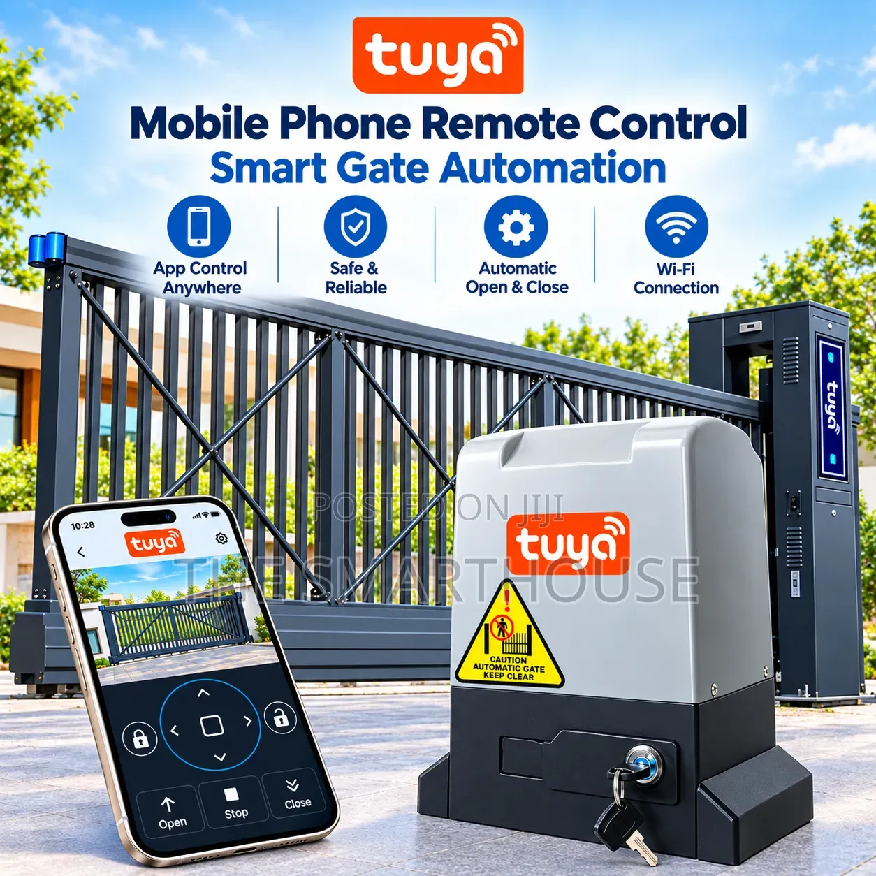 Tuya WiFi Smart Automatic Sliding Gate Motor