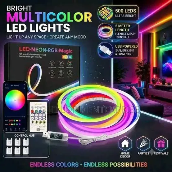 Bluetooth Muiti Neon 5V Rope Light
