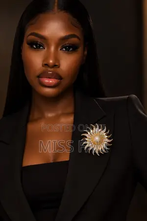 Solara Sunburst Brooch