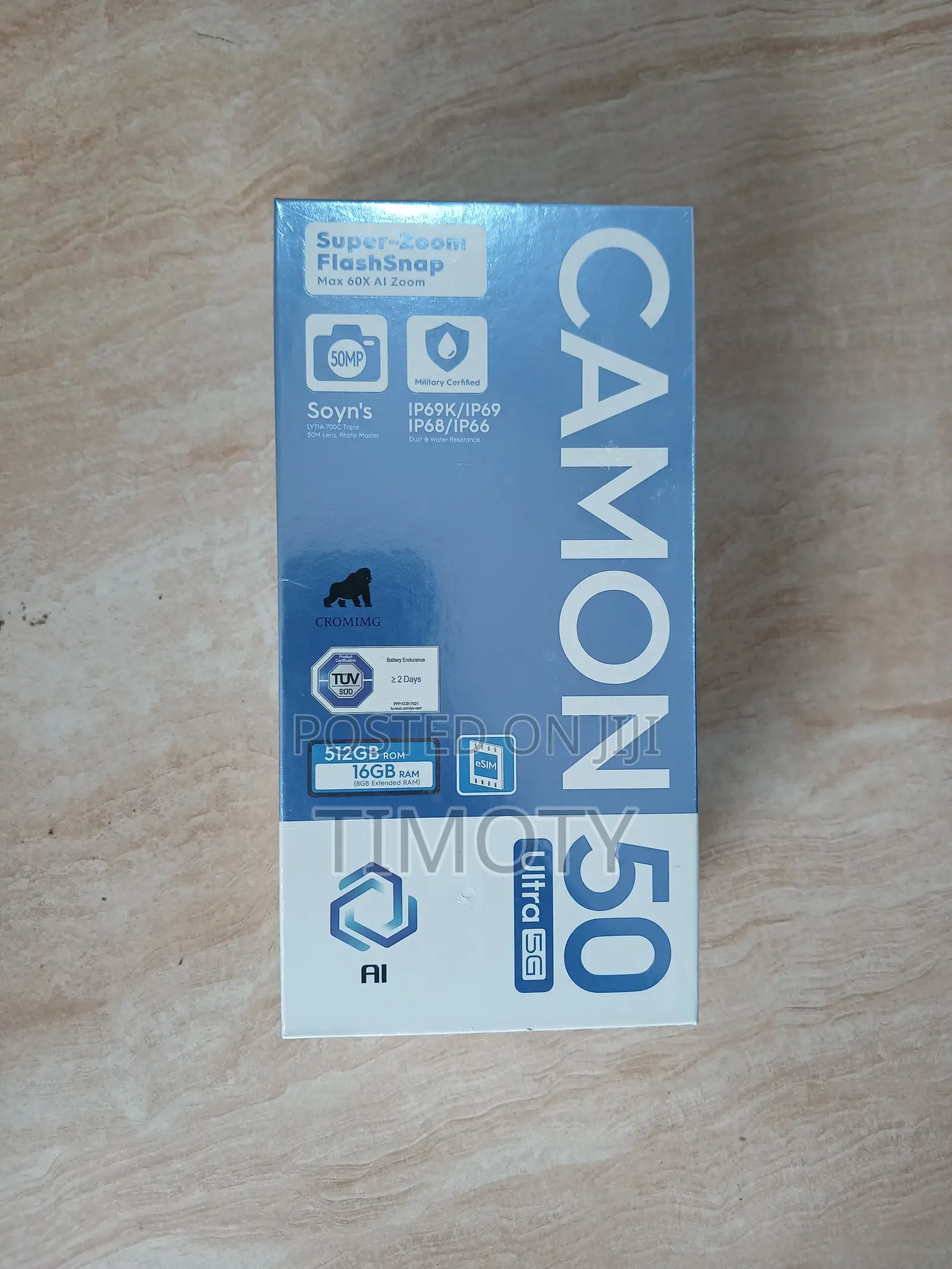 New Tecno Camon 50 Ultra 512 GB Gray