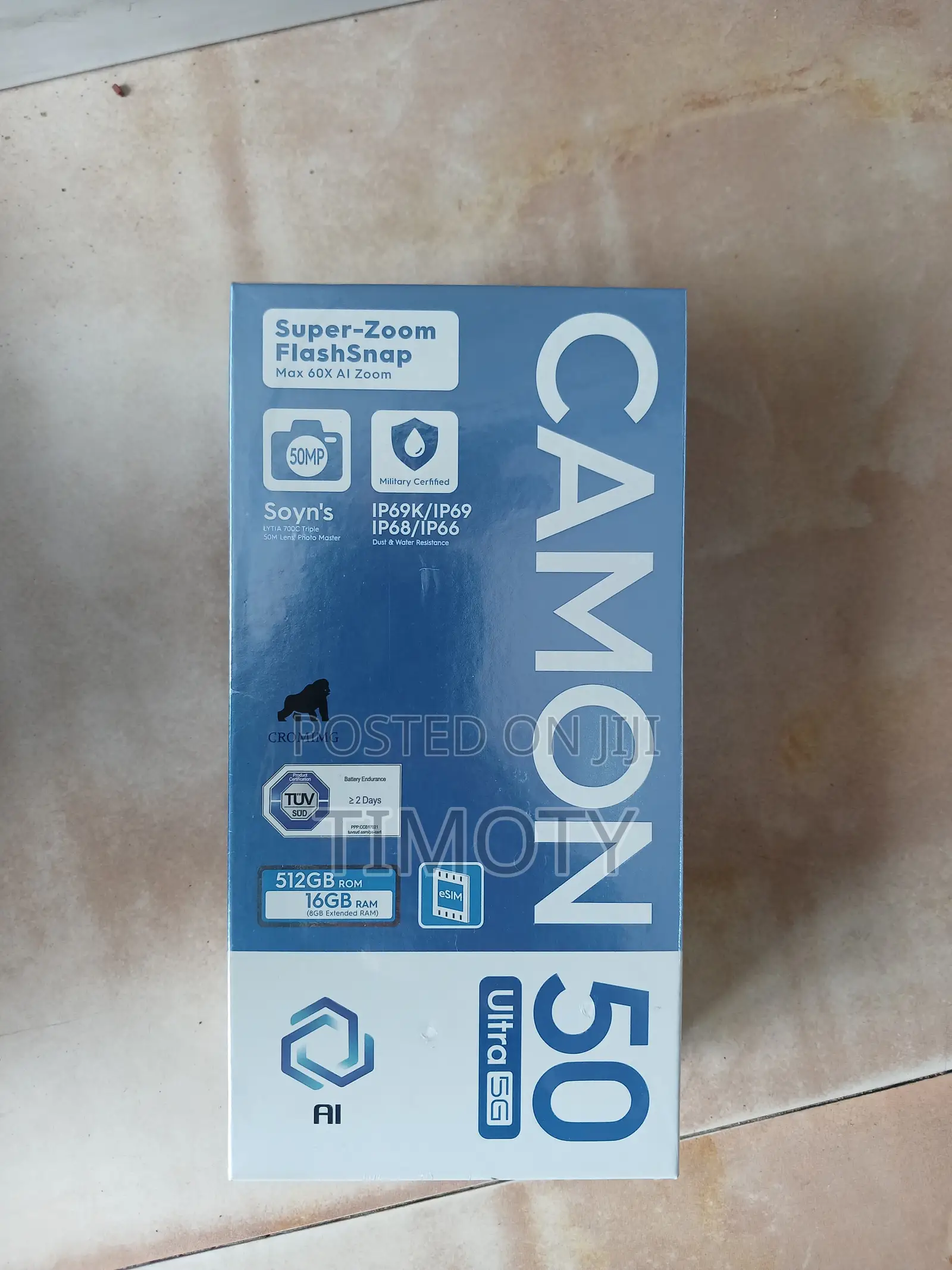 New Tecno Camon 50 Ultra 512 GB Gray