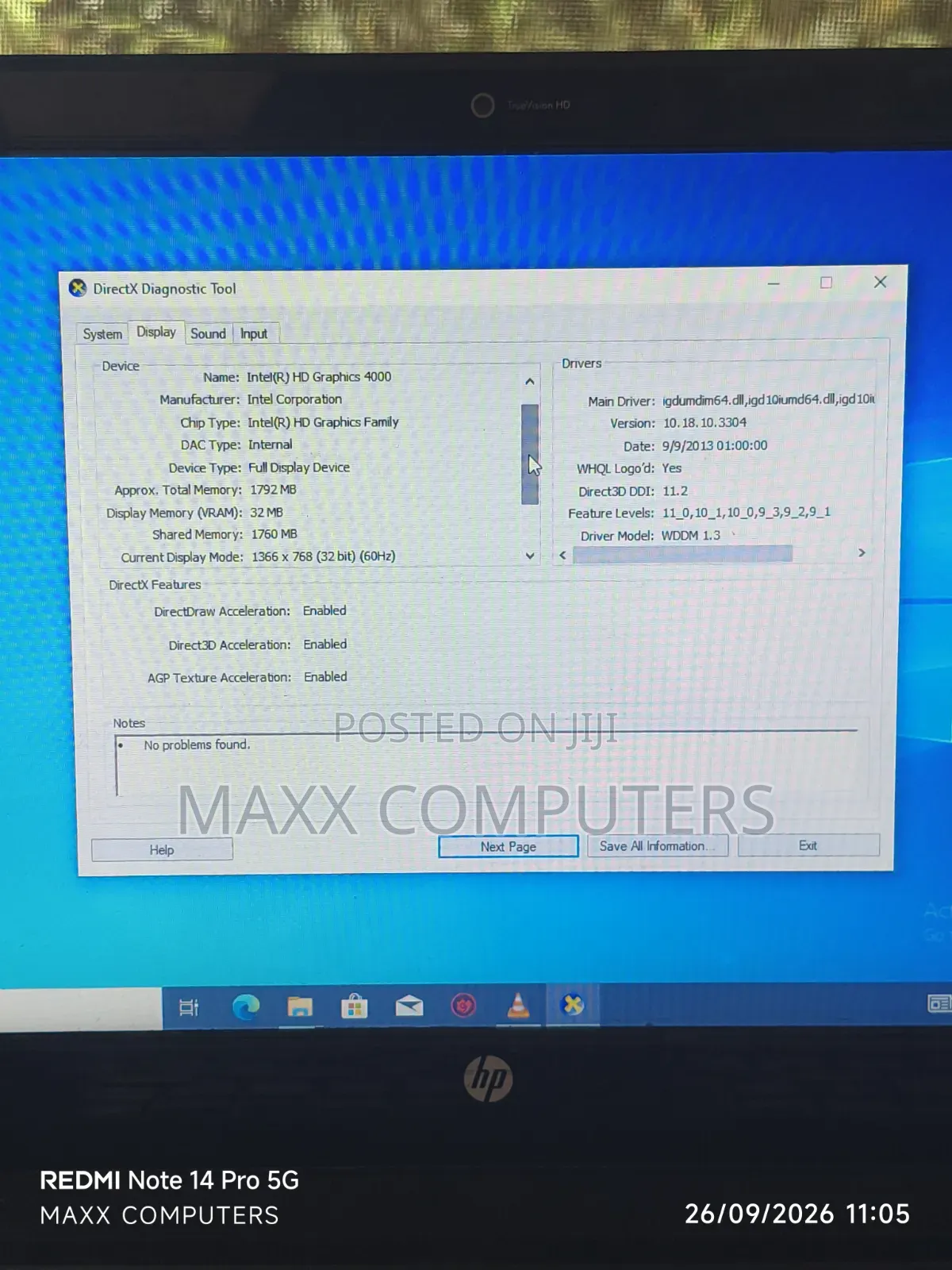 Laptop HP Slatebook 14 6GB Intel Core i5 HDD+SSD 500GB