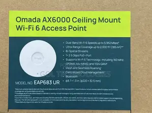 TP-Link Omada AX6000 Ceiling Mount WiFi 6 Access Point EAP683UR