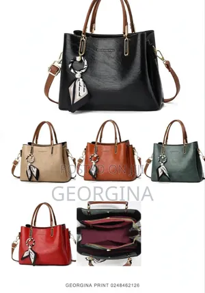 GP-SCARF-01-05 - Office Bag With Scarf - 5 Colours - Tote + Crossbody