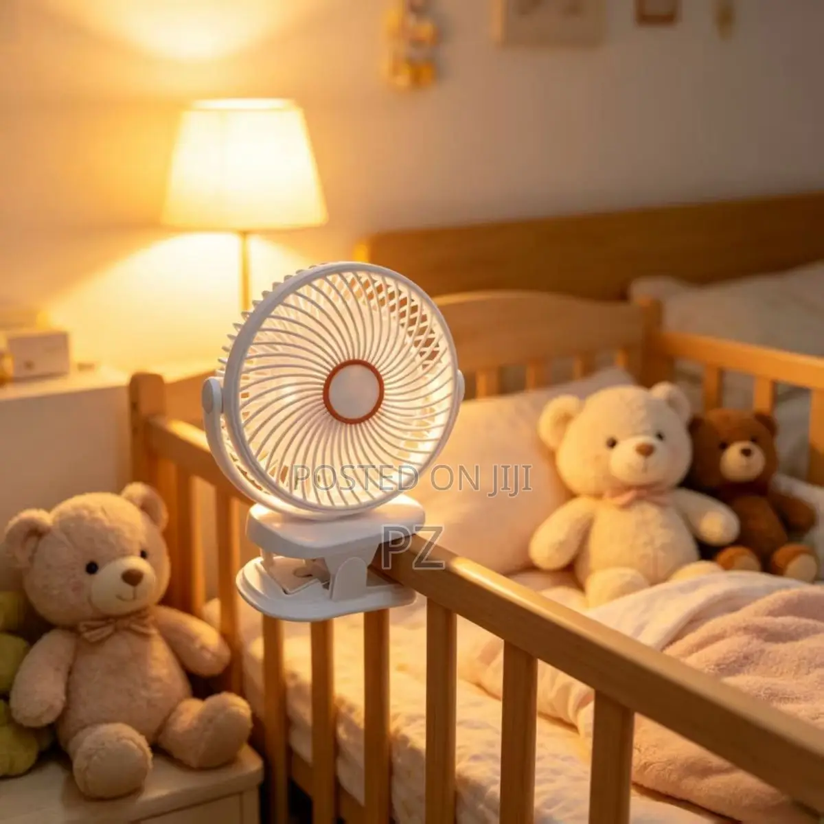 Portable Clip-on Rechargeable Fan Light