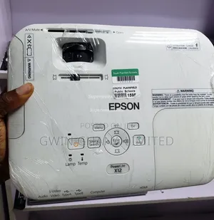 Epson PowerLite X12 XGA 3LCD Projector, 3000 Lumes Brightness . HDMI