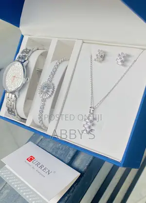 Luxurious Silver 5pcs Jewelry for Ladies