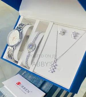 Luxurious Silver 5pcs Jewelry for Ladies